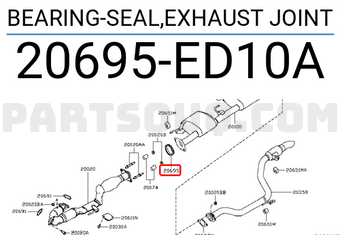 Nissan 20695ED10A BEARING-SEAL,EXHAUST JOINT