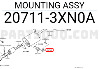 Nissan 207113XN0A MOUNTING ASSY