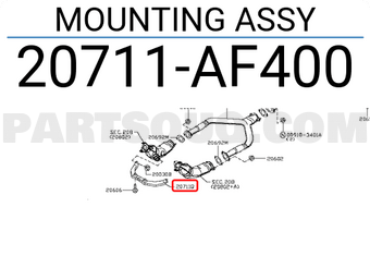 Nissan 20711AF400 MOUNTING ASSY