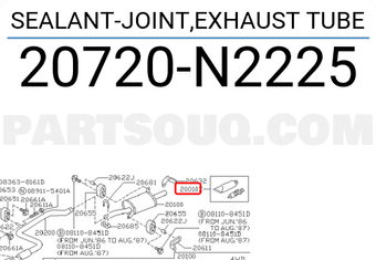 Nissan 20720N2225 SEALANT-JOINT,EXHAUST TUBE
