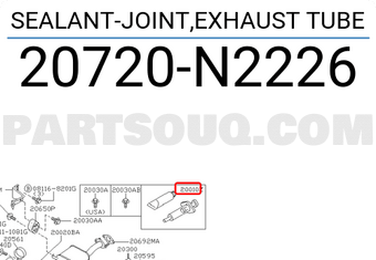 Nissan 20720N2226 SEALANT-JOINT,EXHAUST TUBE
