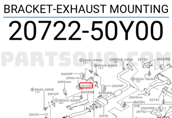 Nissan 2072250Y00 BRACKET-EXHAUST MOUNTING