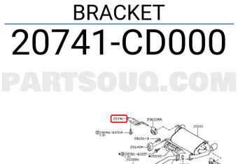 Nissan 20741CD000 BRACKET