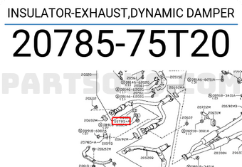 Nissan 2078575T20 INSULATOR-EXHAUST,DYNAMIC DAMPER