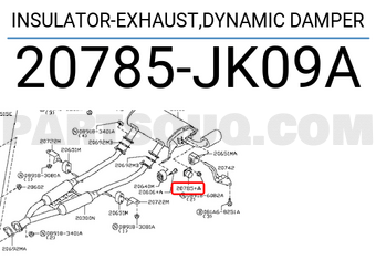 Nissan 20785JK09A INSULATOR-EXHAUST,DYNAMIC DAMPER