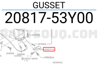 Nissan 2081753Y00 GUSSET