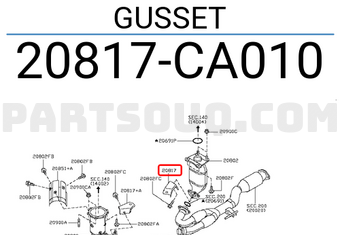 Nissan 20817CA010 GUSSET
