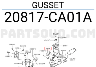 Nissan 20817CA01A GUSSET