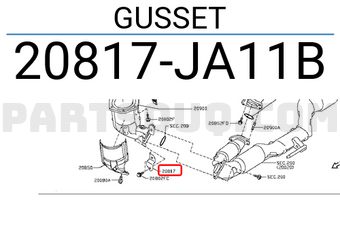 Nissan 20817JA11B GUSSET