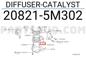 Nissan 208215M302 DIFFUSER-CATALYST