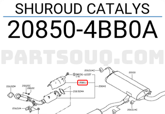 Nissan 208504BB0A SHUROUD CATALYS