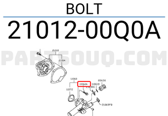 Nissan 2101200Q0A BOLT