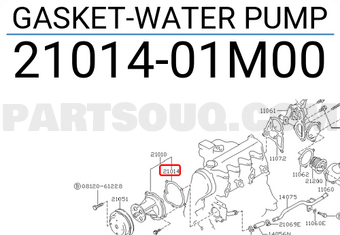 Nissan 2101401M00 GASKET-WATER PUMP