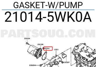 Nissan 210145WK0A GASKET-W/PUMP