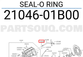 Nissan 2104601B00 SEAL-O RING