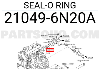 Nissan 210496N20A SEAL-O RING