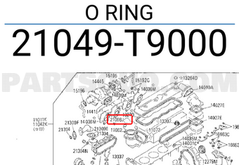 Nissan 21049T9000 O RING