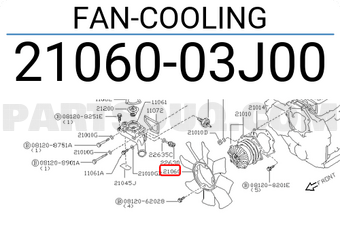 Nissan 2106003J00 FAN-COOLING
