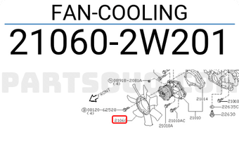 Nissan 210602W201 FAN-COOLING