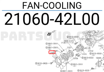 Nissan 2106042L00 FAN-COOLING
