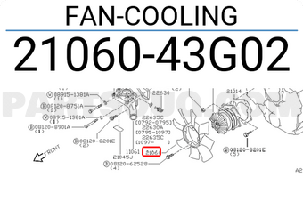 Nissan 2106043G02 FAN-COOLING
