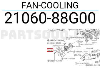 Nissan 2106088G00 FAN-COOLING