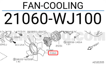 Nissan 21060WJ100 FAN-COOLING