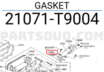Nissan 21071T9004 GASKET