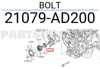 Nissan 21079AD200 BOLT