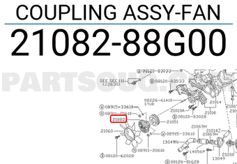 Nissan 2108288G00 COUPLING ASSY-FAN