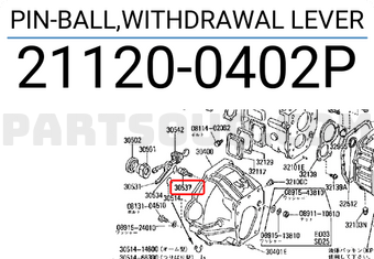 Nissan 211200402P PIN-BALL,WITHDRAWAL LEVER