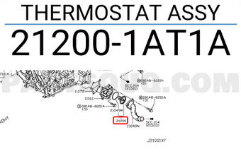 Nissan 212001AT1A THERMOSTAT ASSY