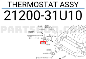 Nissan 2120031U10 THERMOSTAT ASSY