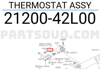 Nissan 2120042L00 THERMOSTAT ASSY
