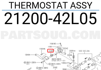 Nissan 2120042L05 THERMOSTAT ASSY