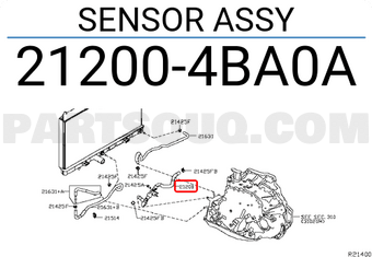 Nissan 212004BA0A SENSOR ASSY