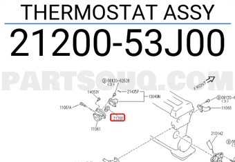 Nissan 2120053J00 THERMOSTAT ASSY