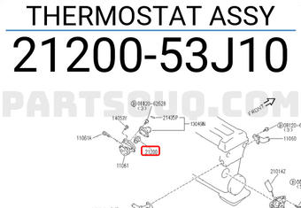 Nissan 2120053J10 THERMOSTAT ASSY