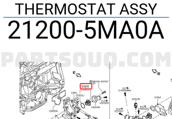 Nissan 212005MA0A THERMOSTAT ASSY