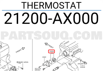 Nissan 21200AX000 THERMOSTAT