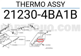 Nissan 212304BA1B THERMO ASSY