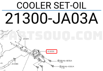 Nissan 21300JA03A COOLER SET-OIL