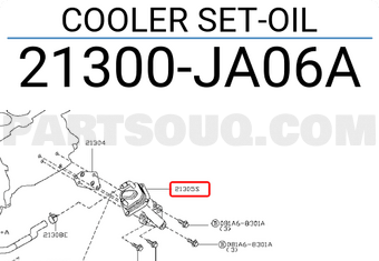 Nissan 21300JA06A COOLER SET-OIL