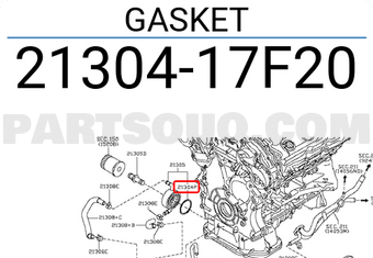 Nissan 2130417F20 GASKET