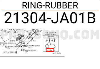 Nissan 21304JA01B RING-RUBBER