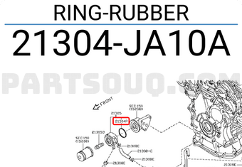 Nissan 21304JA10A RING-RUBBER