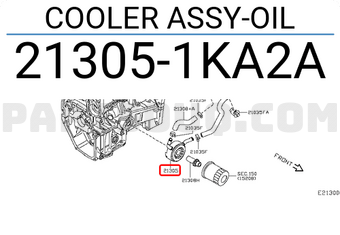 Nissan 213051KA2A COOLER ASSY-OIL