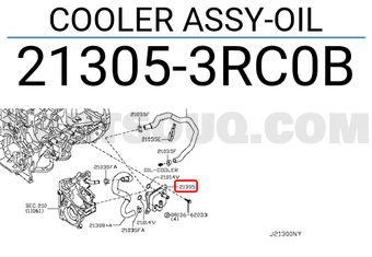Nissan 213053RC0B COOLER ASSY-OIL