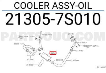 Nissan 213057S010 COOLER ASSY-OIL