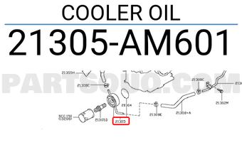 Nissan 21305AM601 COOLER OIL